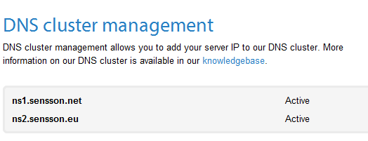 Virtual server DNS management